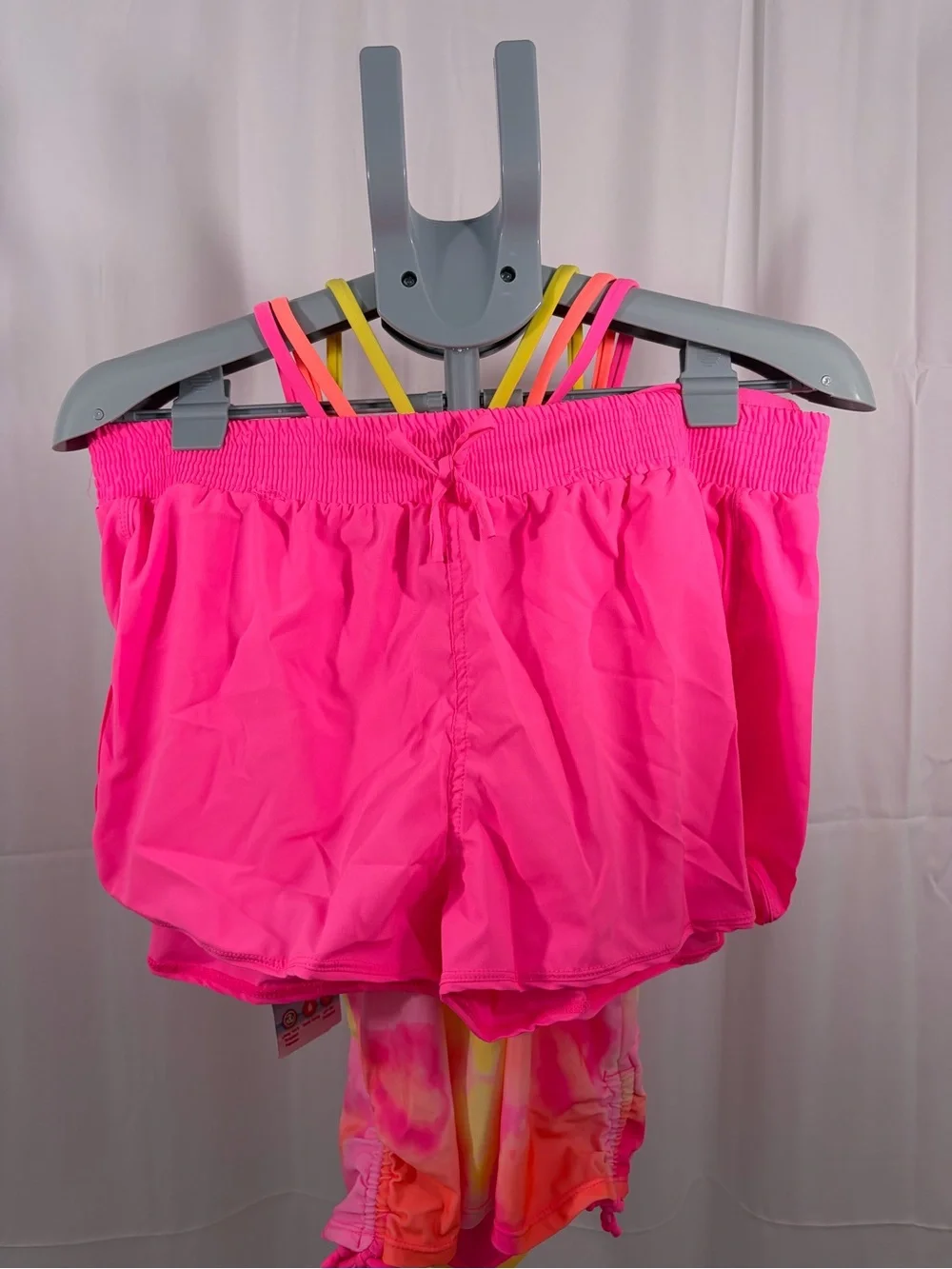 NWT Zeroxposure Women’s Size 20P Neon Tie-Dye Strappy 3 Piece Swimsuit